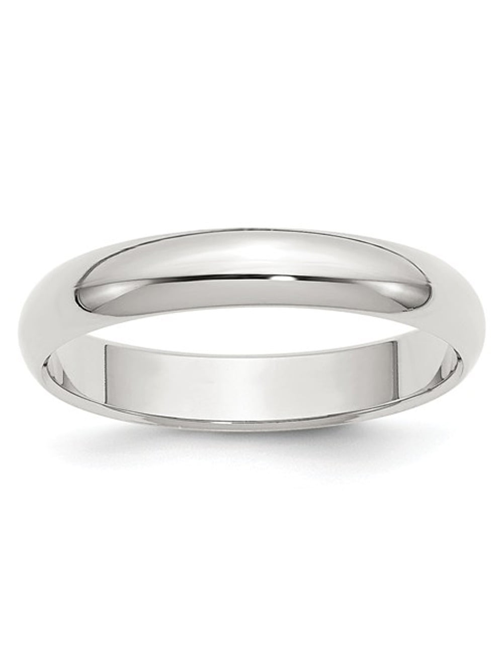 Gem And Harmony Mens 4mm Wedding Band Ring in Sterling