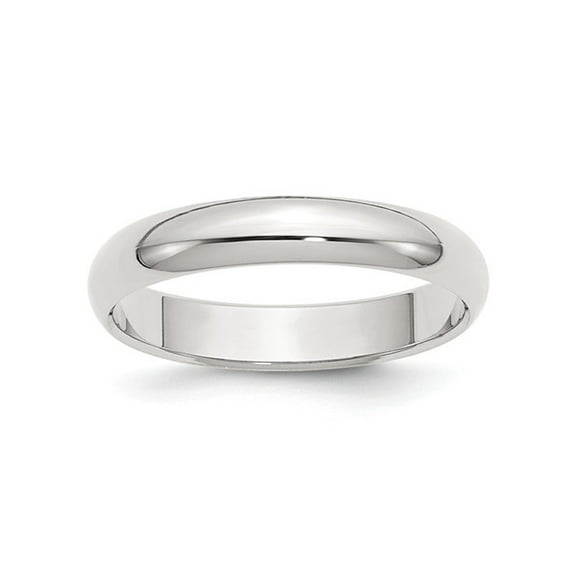 Mens 4mm Wedding Band Ring in Sterling Silver