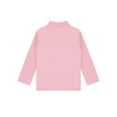 thumbnail image 4 of Nyeemya Kids Girls Boys Basic Long Sleeve Turtleneck T-Shirts Fall Winter Warm Pullover Thermal Tops Pink 130, 4 of 5