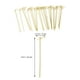 thumbnail image 4 of 100 brochetas desechables de nudo de bambú, palillos de bambú, palillos de cóctel con extremos retorcidos para cóctel, barbacoa, aperitivos, sándwiches de club, 15 cm (verde), 4 of 4