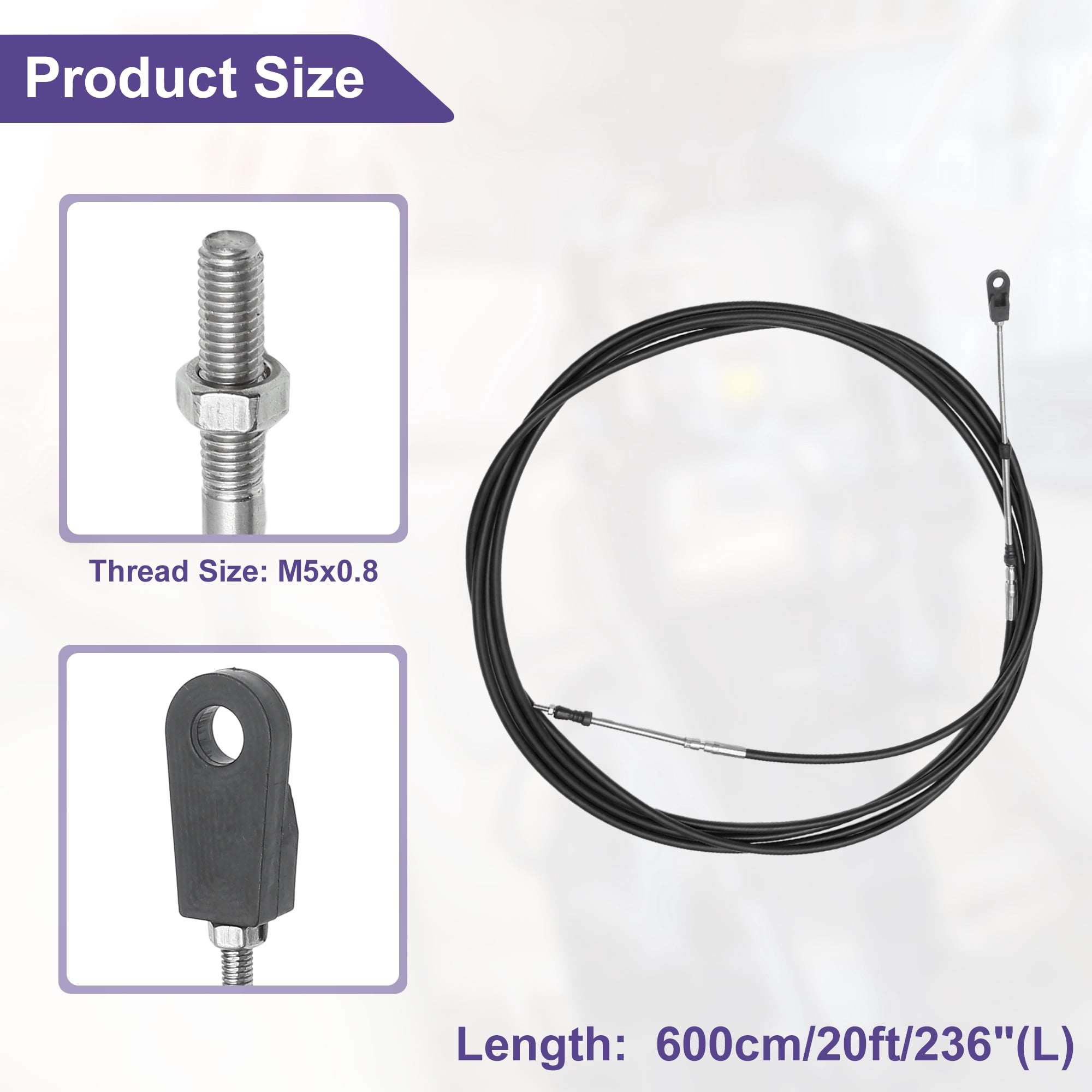 GYZOUKA Marine Steering Shift Cable Protective Bellows Rubber - View #13