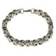 thumbnail image 2 of Brazalete de acero inoxidable Hugo Pulsera de cadena de eslabones cubanos Plata, 2 of 8