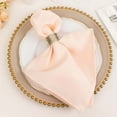 thumbnail image 2 of Efavormart 5 Pack | Blush 200 GSM Premium Polyester Dinner Napkins, Seamless Cloth Napkins - 20"X20", 2 of 10