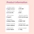 thumbnail image 6 of Digital Camera,Screen 1080p Cute Camera Kids Camera Birthday Festival Camera And With Dual Lenses 48mp Children With 2.0-inch Ips Camera 3-12 Kids 1080p Camera Festival Kid 3-12 Dsfen, 6 of 7