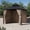 Khaki, variant on Covered Outdoor Universal 8' x8' Gazebo Curtain Replacement 4 Panel Sidewalls with Zipper, Replacement for Outdoor Curtain Only