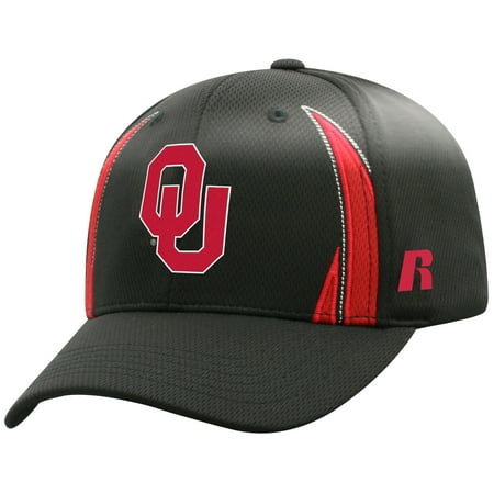 Men's Russell Black Oklahoma Sooners React Adjustable Hat -