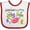 White and Red, variant on Inktastic Grandma's Little Jellybean Cute Easter Candy Boys or Girls Baby Bib