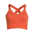 thumbnail image 3 of Avia Women's Medium Support Seamless Scoop Neck Cross Back Sports Bra, 3 of 7
