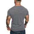 thumbnail image 4 of Mens Shirts Summer Clearance V-Neck Pocket Striped Pattern Casual Fashion Lapel Short Sleeve Shirt, 4 of 9