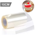 thumbnail image 2 of Jinsinto Cake Collars Clear Baking Mousse Around the Edge of Cake Collar Wrapping Wrapping Tape 10M x 10CM Clear Ribbons Baking Circle for Mousse Cakes, 2 of 5