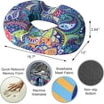 thumbnail image 6 of Donut Pillow Seat Cushion for Tailbone Pain Relief and Hemorrhoids, Home Office Chair Cushion for Long Sitting Work, Memory Foam Car Seat Cushions for Driving Butt Pain & Postpartum Pregnancy, 6 of 6