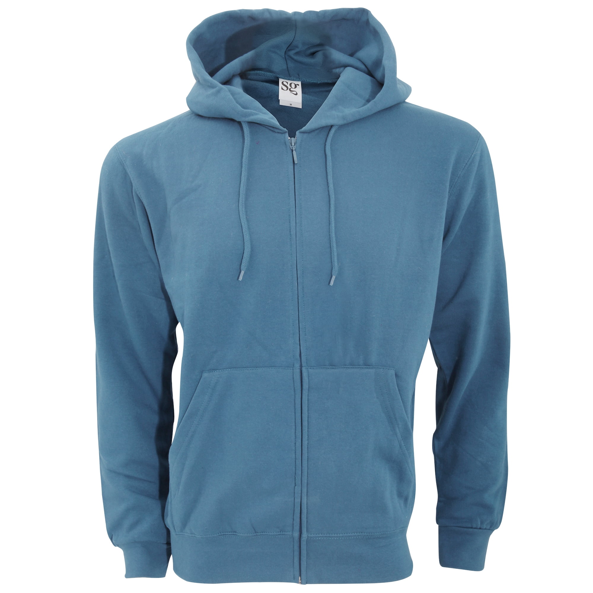 SG Mens Plain Full Zip Hooded Sweatshirt SG Mens Plain Full Zip Hooded Sweatshirt