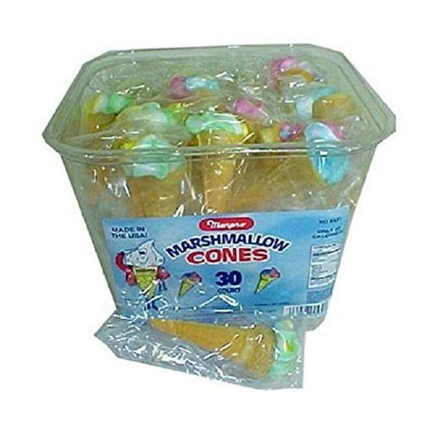Marpo Yum Yum Marshmallow Cones, 30 Count, 5 Ounce