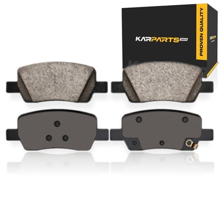 KarParts360 For Hyundai Palisade 2026 Disc Brake Pads | Ceramic | Mechanical Pad Wear Sensor | 50.61 Millimeters / 1.99 Inches Outer Height