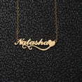 thumbnail image 4 of Vakki Name Customized Necklaces Stainless Heart Steel Personalized Name Necklace for Women Customized Gift, 4 of 5