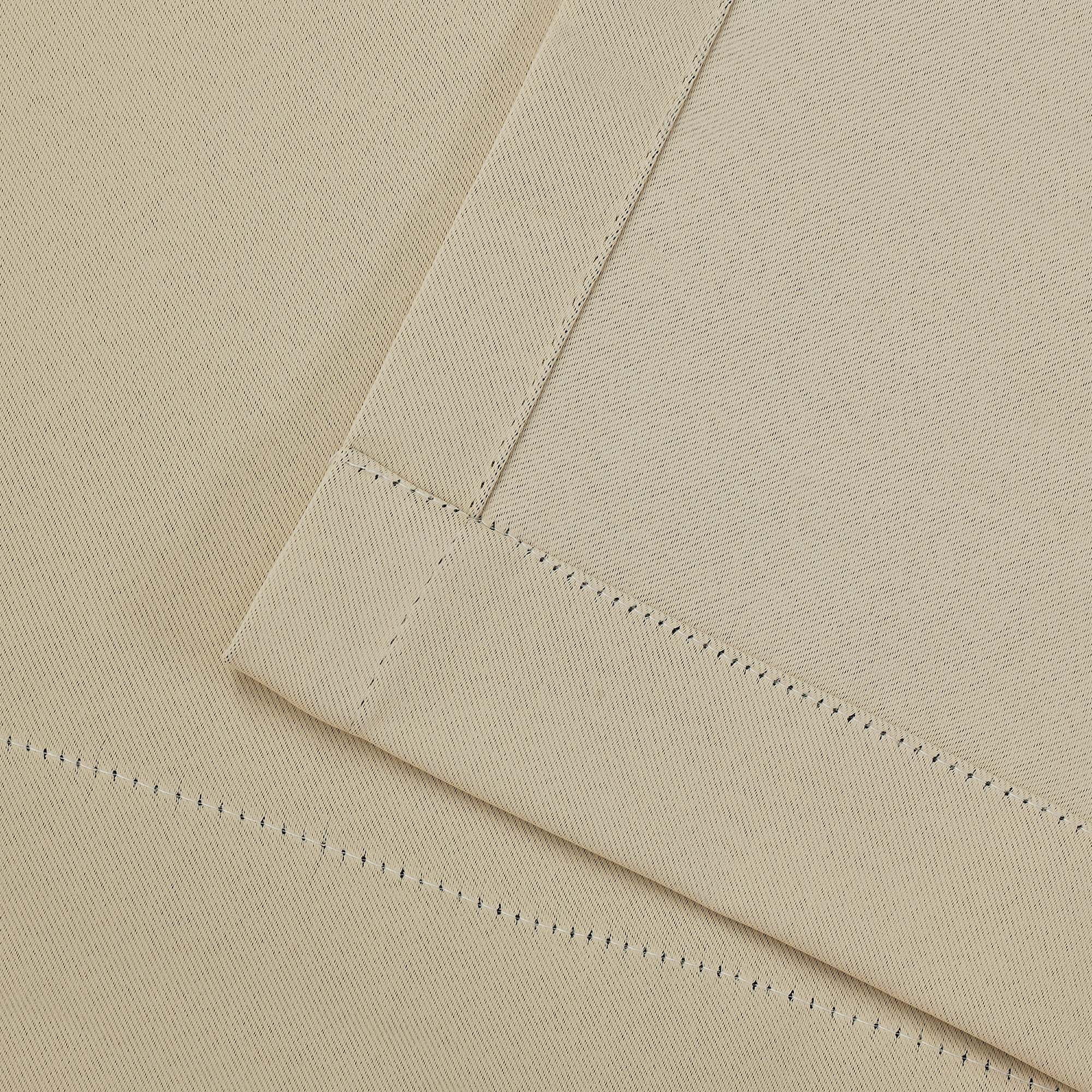 Superior Blackout Solid Light Filtering Grommet Curtain Panel Set, 70" x 120", Ivory