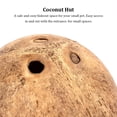 thumbnail image 3 of Methold Juguete de escondite pequeño para mascotas, nido de casa de hámster de coco para mascotas único y apto para terrarios, ideal para Hábitats y jaulas para animales pequeños, 3 of 6