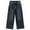 Grey Blue-2797, variant on KIDSCOOL SPACE Girls Denim Cargo Pants 5-13Y, Wide Leg Jeans With Flap Pockets for Kids,Mid Blue,7-8 Years