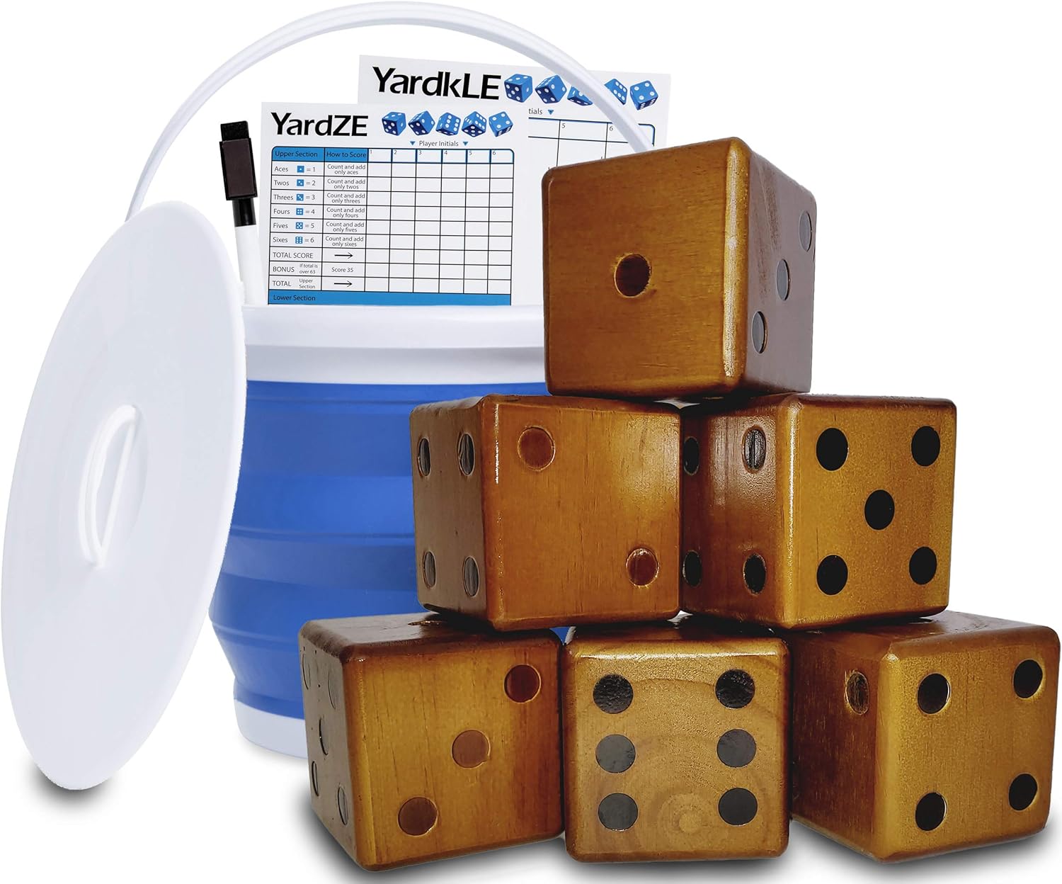 Giant Yard Dice - Dark Stain