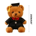 thumbnail image 7 of Graduation Bear Class of 2025, Stuffed Animal Plushie Pillow Doll, Graduation Gift Light Brown Graduation Plush Bear with Hat for Elementary High School College Graduation Party School, 7 of 7