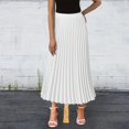 thumbnail image 2 of Robes d'Été Taille Haute Jupe Midi en Chiffon à Volants Longueurs Longues Robe Blanche TG, 2 of 4