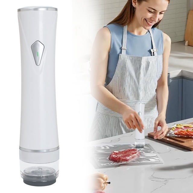HUASHENG Upgraded Handheld Vacuum Sealer For Portable Vacuum Sealer Machine With Auto Stop & Detachable Filter 5X Freshness Lock