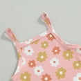 thumbnail image 3 of Bagilaanoe 2pcs Toddler Baby Girl Shorts Set Flower Print Sleeveless Cami Tank Tops + Shorts 6M 12M 18M 24M 3T Kids Casual Summer Clothes, 3 of 5