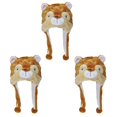 thumbnail image 1 of TOPTIE 3 Packs Halloween Animal Cosplay Hat Furry Cap, Alpaca Squirrel Sheep Party Cosplay-Squirrel X3, 1 of 7