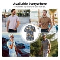 thumbnail image 5 of Rateoe Llama and Cactus Pattern Men's Short Sleeve Polo Shirts, Golf Polo Shirts Short Sleeve Performance Moisture Wicking Dry-X-Large, 5 of 6