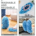thumbnail image 5 of Niceauty 1Pair Supple Blue Mop Socks Reusable and Washable Floor Cleaning Covers, 5 of 8