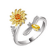 thumbnail image 1 of Anillo Xtellar Abierto Antiestrés De Plata, 1 of 4