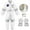 Yellow, variant on Boys Astronaut Role Play Set With Gloves,Space Adventure Pretend Play Dress Up Outfit Themed Parties Creative Fun Complete Playwear Imaginative Activities