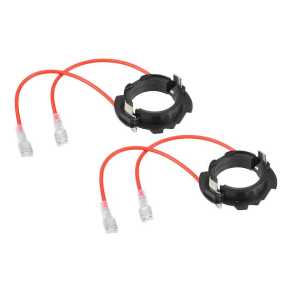 Unique Bargains 1Pair Automotive LED Headlight Retainer Adapter Holder Socket Car Headlight Socket for Volkswagen H7