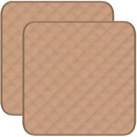 2Pcs Waterproof Seat Protector Pads Washable Absorbent Chair Pads for Incontinence Reusable Pee Pads for Adults Kids Wheelchair,  22x21inch
