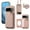Purple, variant on ELEHOLD Case for Google Pixel 9 Pro XL,Detachable Lanyard Crossbody Leather Wallet Case with Ring Holder & Mirror,White