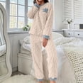 thumbnail image 2 of SBYOJLPB 2-Piece Sets for Women Winter Thickened Long-Sleeve Top and Pants Warm Pajama Set, 2 of 6