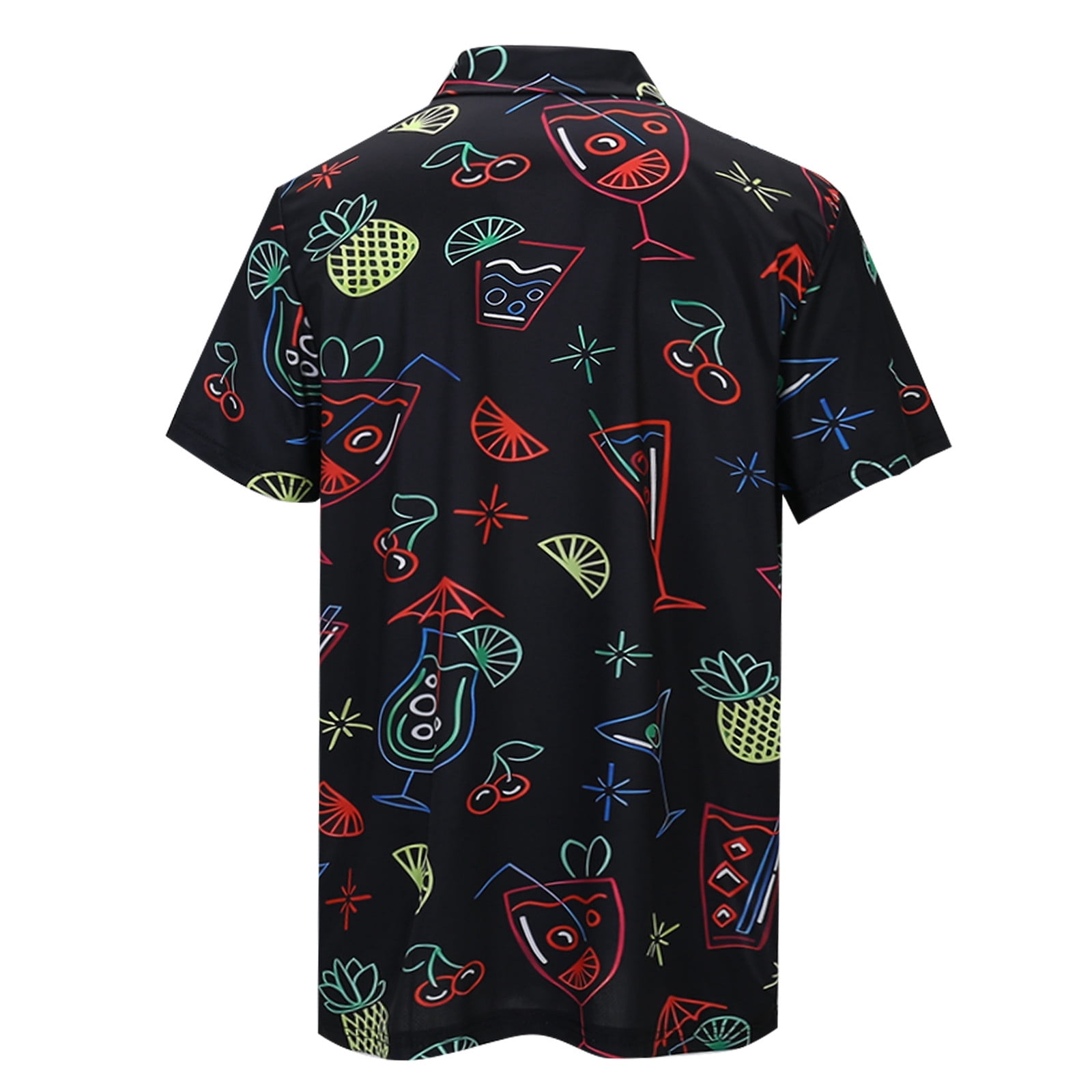 Funny Golf Shirts for Men Dinosaur Quarter Zip Printing Print Golf