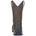 thumbnail image 3 of Hoss Men's Recon 11" Met-Guard Brown Leather Waterproof Composite Toe Anti Slip Wellington 11 D, 3 of 7