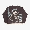 thumbnail image 1 of Chandail Mode Automne Hiver Américain Col Rond Chandail Personnalisé Imprimé Manches Longues Joker Ample, 1 of 5