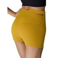 thumbnail image 5 of Xuanfei Women Solid Color Cross-Over Waist Tummy Control Cutout Workout Yoga Shorts, 5 of 6