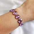 thumbnail image 2 of Natural Purple Amethyst Bracelet, 14K Solid Yellow Gold Amethyst Bracelet, February Birthstone Bracelet, Purple Amethyst Jewelry, 2 of 6