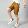 thumbnail image 7 of Toddler Boy Shorts Drawstring Elastic Waist Cargo Shorts Pull-On Toddler Summer Clothes Boy 11-12 Years Boys Clothes Boys Fashion, 7 of 7