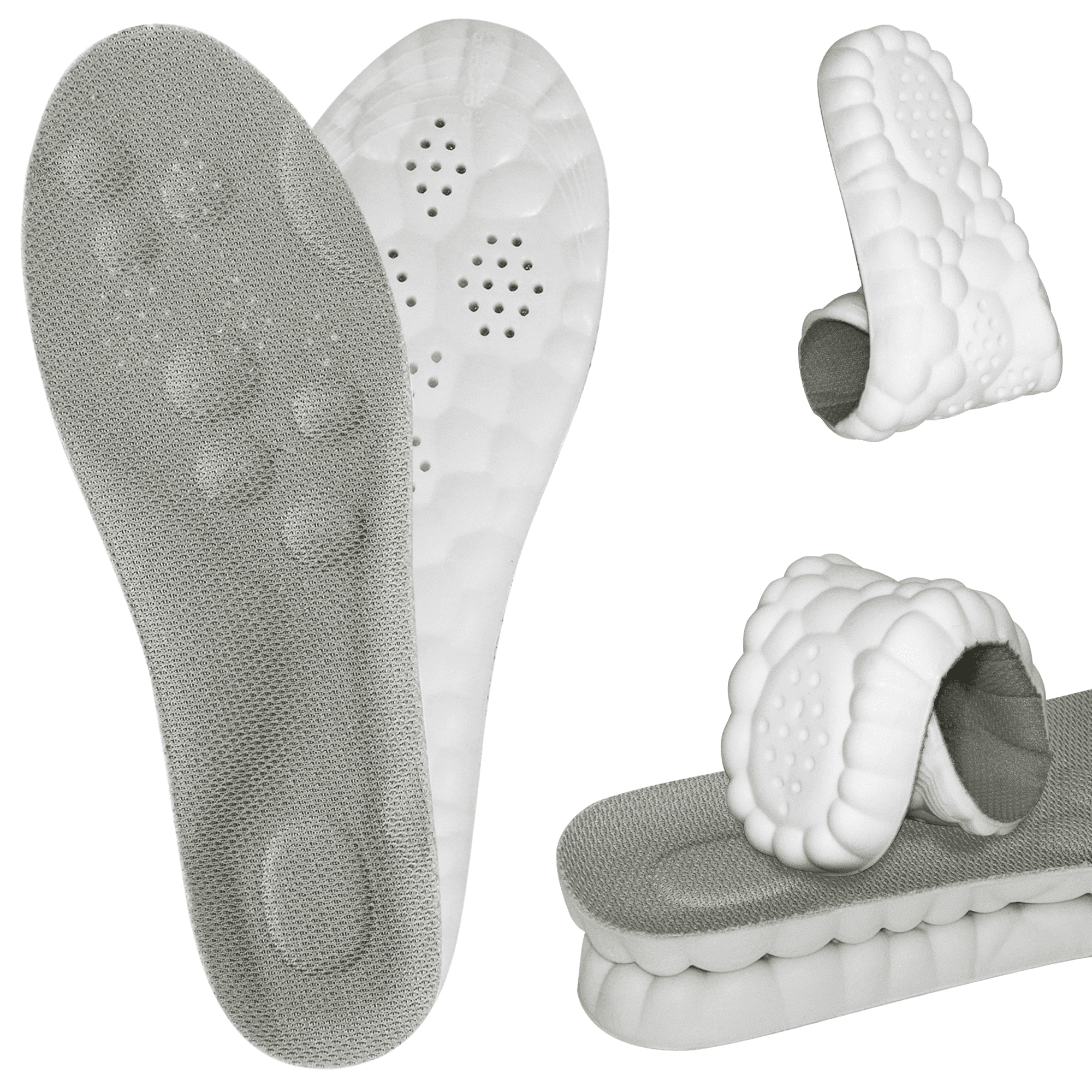 2026 New 4D Cloud Insoles for Men Women,Super Soft Memory Foam Insoles with Arch Surpport & Cushioned Comfort Fits All Shoe Types