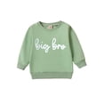 thumbnail image 1 of SUNSIOM Tenues Assorties Frère Sœur Sweat-Shirt Bébé Automne Imprimé Lettre Manches Longues Col Rond Pull, 1 of 6