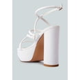 thumbnail image 4 of Beam Tips Strappy Chunky Platform High Heel Sandals, 4 of 11
