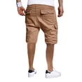 thumbnail image 4 of Txlixc Pantalones cortos de verano para hombres, pantalones cortos de cuerda de color sólido con bolsillos Txlixc moda, 4 of 7