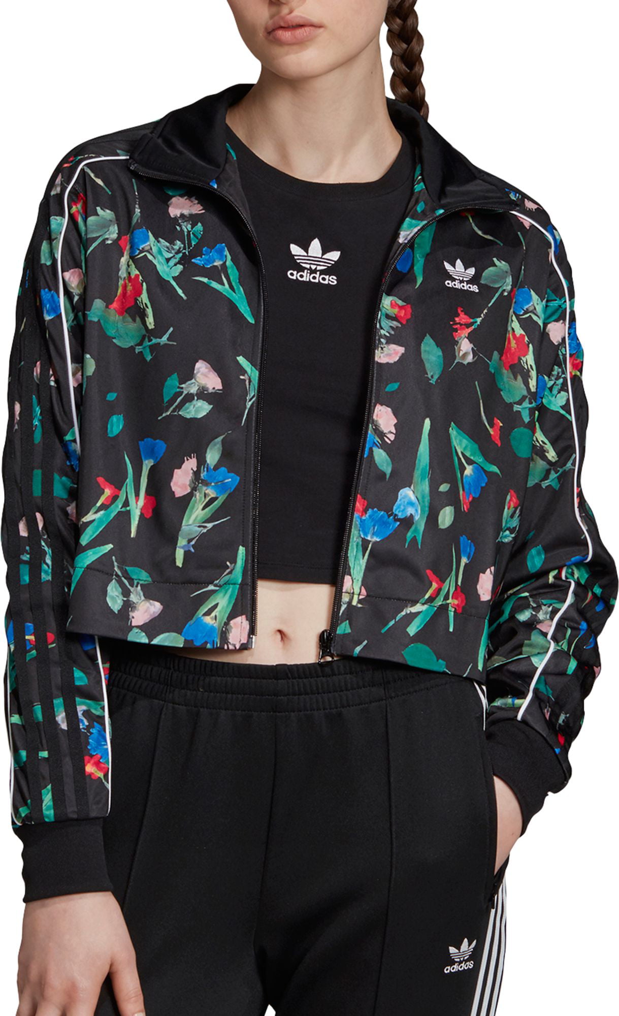floral adidas jacket womens