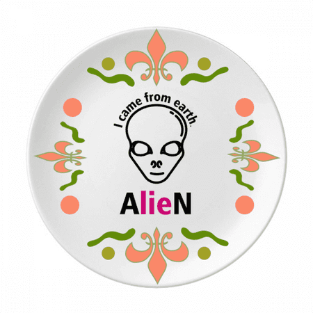 

Planet Man Lie Earth Art Deco Fashion Flower Ceramics Plate Tableware Dinner Dish