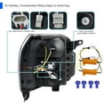 thumbnail image 4 of Spec-D Tuning Black Smoke Sequential LED Signal Tube Projector Headlights Compatible with 2007-2014 GMC Yukon/Yukon XL Denali 1500 2500 , Left + Right Pair Headlamps Assembly, 4 of 5