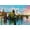 Unframed, variant on Art.com The Charles Bridge over Vltava River in Prague in a Warm Sunset Lights. Original Oil Painting on Ca Art Print, 18" x 12"